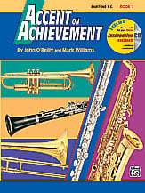 Accent on Achievement, Book 1 Baritone BC band method book cover